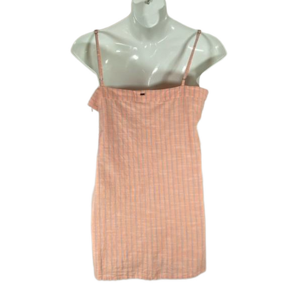 Oneill Pink Blue Pin Striped Cotton Mini Dress Size XL NWT SKU0476 - Picture 2 of 10